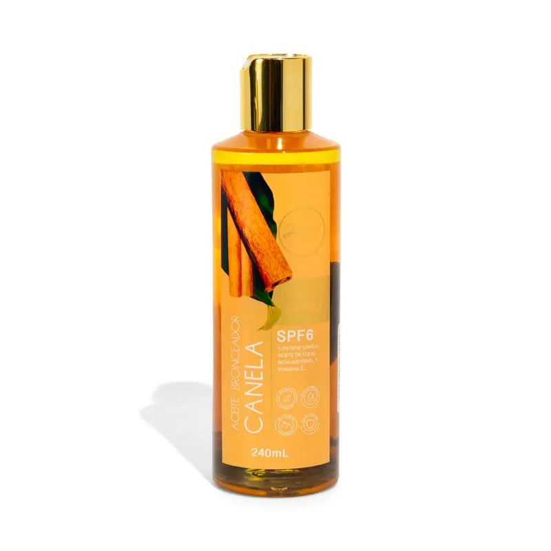 Aceite bronceador de canela