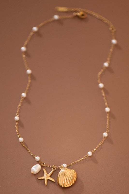 Shell and pearls